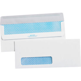 #10 Window Redi-Seal Envelopes w/ Security Tint, 4-1/8"W x 9-1/2"L, White, 2500/Pk