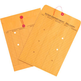 Inter-Department Envelopes, 10"W x 13"L, Kraft, 100/Pack