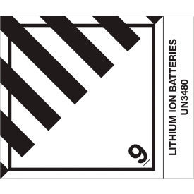 D.O.T. Hazard Labels, 4"L x 4-3/4"W, Roll of 500