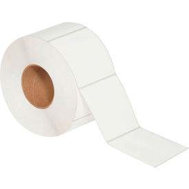 Thermal Transfer Labels, 4"W x 4"L, 3" Core, White, 4/Pack