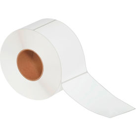 Thermal Transfer Labels, 4"W x 6-1/2"L, 3" Core, White, 4/Pack