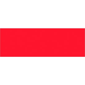 Rectangular Inventory Paper Labels, 9"L x 3"W, Fluorescent Red, Roll of 250