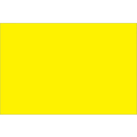 Rectangular Inventory Paper Labels, 3"L x 2"W, Fluorescent Yellow, Roll of 500