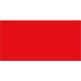 Rectangular Inventory Paper Labels, 4"L x 2"W, Red, Roll of 500