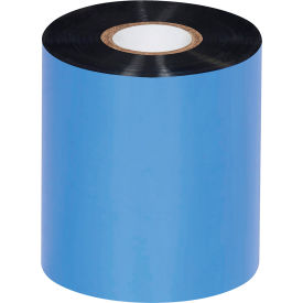 3"W x 1345'L Thermal Transfer Ribbons, Wax, Black, 24 Rolls/Case
