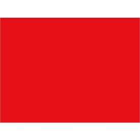 Rectangular Inventory Paper Labels, 4"L x 3"W, Red, Roll of 500