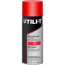 General Purpose Enamel Spray Paint, 10 oz. Aerosol Can, Gloss Red, Pack of 6