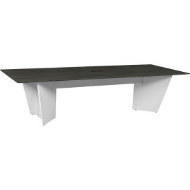 Regency Array Conference Table with Power Data Grommet, 120"L x 48"W x 29"H, Ash Gray/White