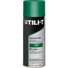 General Purpose Enamel Spray Paint, 10 oz. Aerosol Can, Gloss Green, Pack of 6