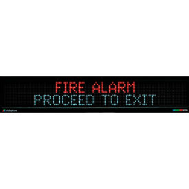 Semi-Outdoor LED Mass Notification Sign, Full Color, 24VDC