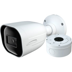 4MP H.265 AI Bullet IP Camera with IR & Junction Box, 2.8mm Fixed Lens, White Housing