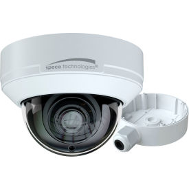 8MP H.265 IP Dome Camera with Junction Box, 2.8-12mm Motorized Lens, White Housing