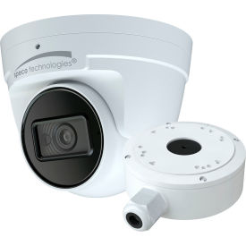 4MP H.265 IP Turret Camera with IR & WDR, 2.8mm Fixed Lens, White Housing