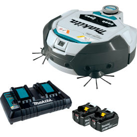 Brushless Smart Robotic HEPA Vacuum Kit with 18V X2 LXT Li-Ion Batteries, 8-7/8" Cleaning Width