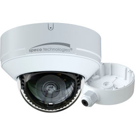 8MP IP Dome Camera w/ Advanced Analytics & Junction Box, 2.8mm Fixed Lens, White Housing