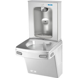 Oasis Drinking Fountain with Quasar Electronic Bottle Filler, Stainless Steel