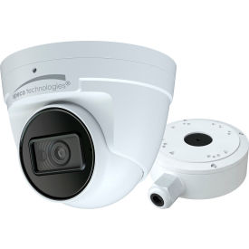 8MP IP Turret Camera with Junction Box, 2.8mm Fixed Lens, White Housing