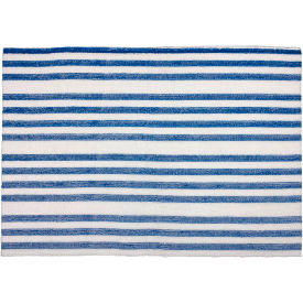 14" x 20" Single Shift Scrubbing Microfiber Pad, White/Blue, 100 Per Case