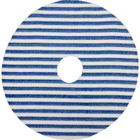 Durham 20" Single Shift Scrubbing Microfiber Pad, Blue/White, 100 Per Case