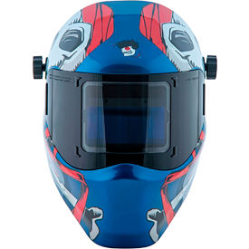 Auto-Darkening Welding Helmet, 9-13 Variable Shade, Captain Jack Graphic
