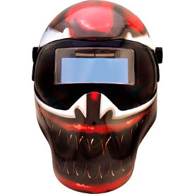 Auto-Darkening Welding Helmet, 10 Fixed Shade, Carnage Graphic