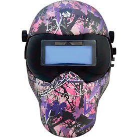 Auto-Darkening Welding Helmet, 9-13 Variable Shade, Hidden Agenda Graphic