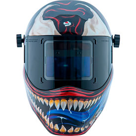 Auto-Darkening Welding Helmet, 9-13 Variable Shade, Kannibal Graphic