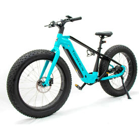 EVOKE MOAB E-Bike, 264 Lb. Capacity, 26" Wheels, Aqua/Black