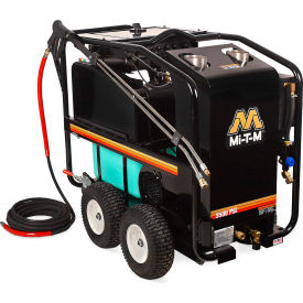Portable Electric Hot Water Pressure Washer, 3500 PSI, 3.3 GPM, 3/8" Hose, 230V
