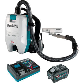 Brushless HEPA Backpack Vacuum Kit with 40V max XGT Li-Ion Battery, 0.5 Gallon Capacity