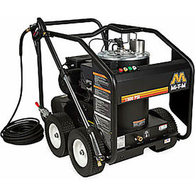 Portable Electric Hot Water Pressure Washer, 1500 PSI, 2 GPM, 3/8" Hose, 120V
