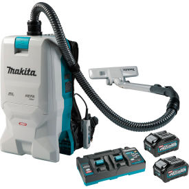 Brushless HEPA Backpack Vacuum Kit with 40V max XGT Li-Ion Batteries, 1.5 Gal. Capacity