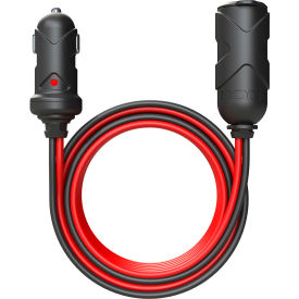 12V Plug Extension Cable, 16 AWG, 12'L Cord