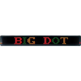 Indoor LED Message Sign, 45-5/8" x 4" Display, Multi-colored