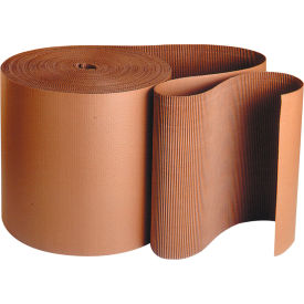 Singleface Corrugated Roll, B Flute, 48"W x 250'L, Kraft, 1 Roll