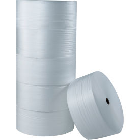 Non Perforated Air Foam Rolls, 36"W x 1250'L x 1/16" Thick, White, 2 Rolls