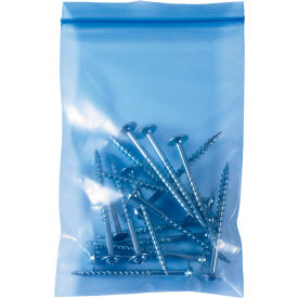 VCI Reclosable Poly Bags, 6"W x 8"L, 4 Mil, Blue, 1000/Pack