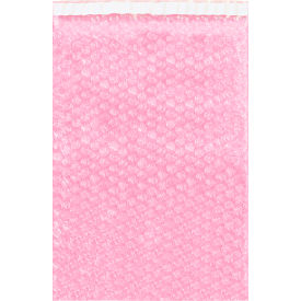 Anti Static Bubble Pouches, 20"W x 20"L, Pink, 100/Pack