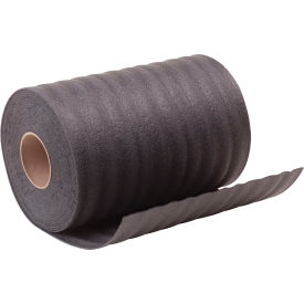 Perforated Recycled Air Foam Roll, 72"W x 550'L x 1/8" Thick, Black, 1 Roll