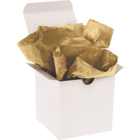 Gift Grade Tissue Paper, 11 lbs., 20"W x 30"L, Metallic Gold, 200 Sheets
