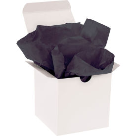 Gift Grade Tissue Paper, 10 lbs., 15"W x 20"L, Black, 960 Sheets