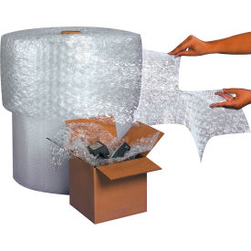 Perforated Air Bubble Roll, 12"W x 750'L x 3/16" Bubble, Clear, 4/Pack
