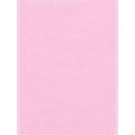 Anti Static Flush Cut Foam Pouches, 9"W x 12"L x 1/8" Thick, Pink, 150/Pack