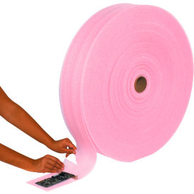Perforated Anti Static Air Foam Roll, 72"W x 550'L x 1/8" Thick, Pink, 1 Roll