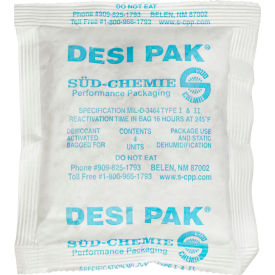 Tyvek Clay Desiccant Bags, 5"W x 5-1/2"L x 1/2"D, White, 500 Packs