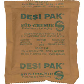 Clay Desiccant Bags, 5"W x 5-1/2"L x 1/2"D, Kraft, 500 Packs