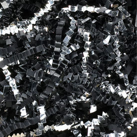 Crinkle Paper Blends, 10 lbs., Black/Silver