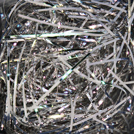 Crinkle Paper Shreds, 10 lbs., Silver