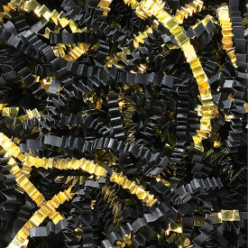 Crinkle Paper Blends, 10 lbs., Black/Gold