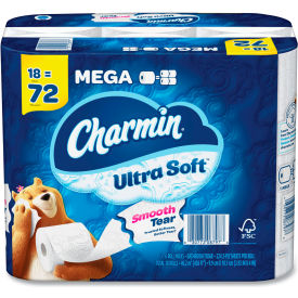 Ultra Soft Bathroom Tissue, Septic Safe, 2-Ply, White, 224 Sheets/Roll, 18 Rolls/Case